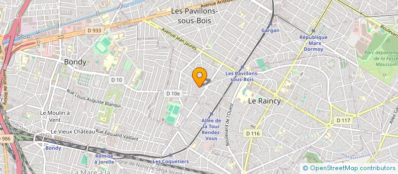 localisation de l'entreprise JERANJO  LES PAVILLONS-SOUS-BOIS