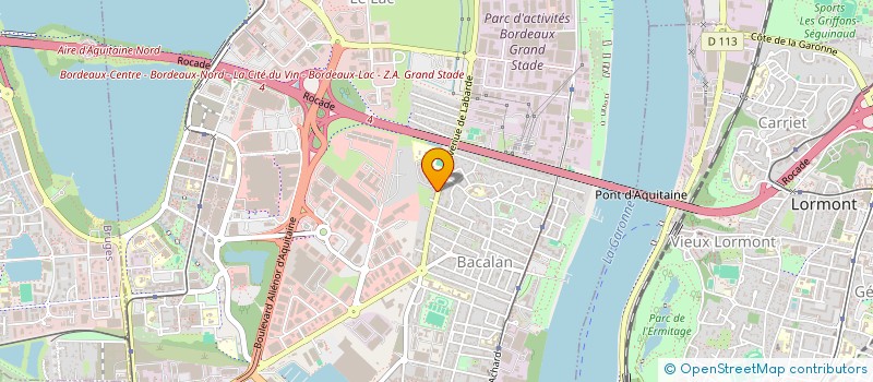 localisation de l'entreprise JERBA LA DOUCE à BORDEAUX