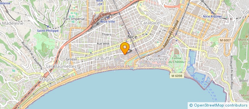 localisation de l'entreprise JERCHRIS à NICE