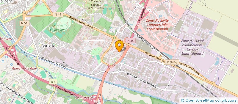 localisation de l'entreprise JERECLAU  REIMS