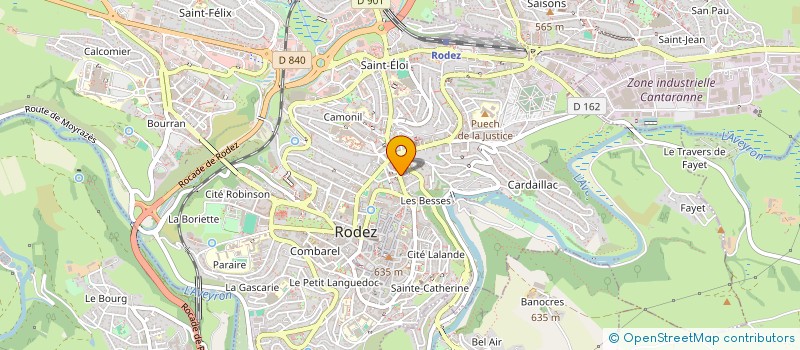 localisation de l'entreprise JEREGAE  RODEZ