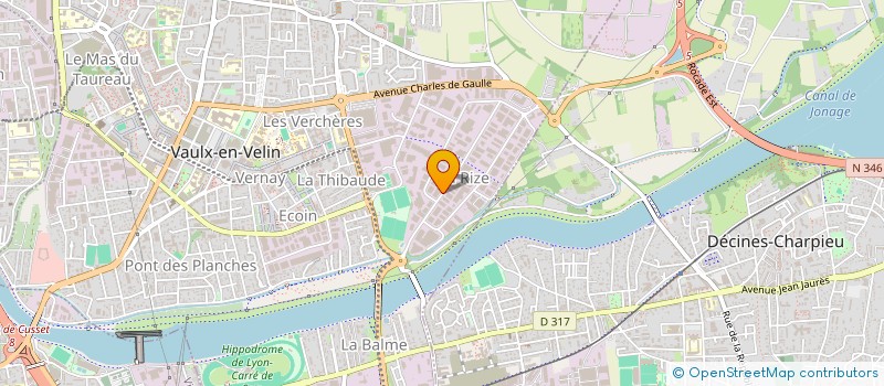 localisation de l'entreprise JERELY  VAULX-EN-VELIN