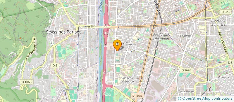 localisation de l'entreprise JEREMIE FAIVRE ARCHITECTE à GRENOBLE