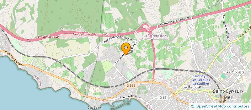 localisation de l'entreprise JEREMILY à SAINT-CYR-SUR-MER