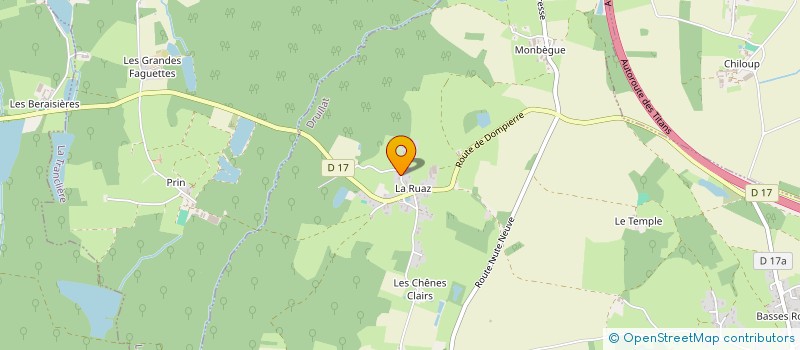 localisation de l'entreprise JEREMY BROYER CHARPENTE  DRUILLAT