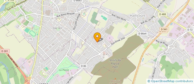 localisation de l'entreprise JEREMY ET LES MEILLEURS TOURNOIS SUR GRANDBOARD FRANCE (JMTGF)  HAILLICOURT