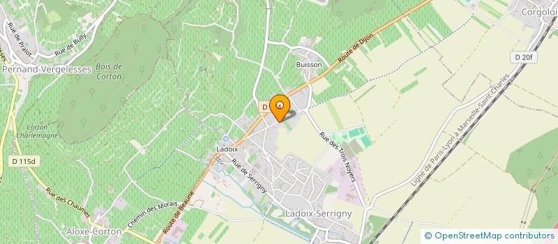 localisation de l'entreprise JEREMY FERNANDES  LADOIX-SERRIGNY