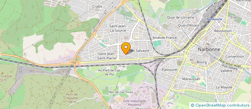 localisation de l'entreprise JEREMY FLUXA  NARBONNE