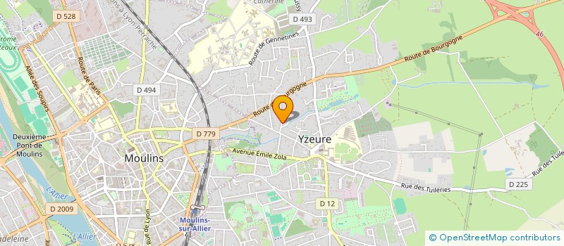 localisation de l'entreprise JEREMY GESLIN à YZEURE