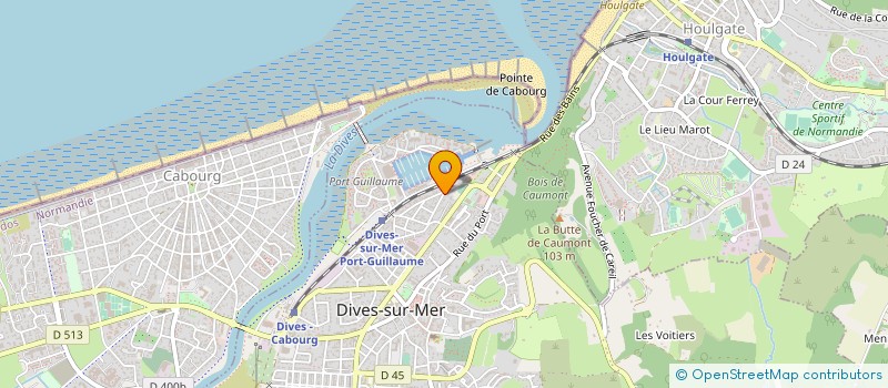 localisation de l'entreprise JEREMY GUERIN  DIVES-SUR-MER