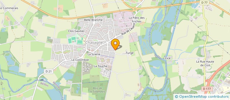 localisation de l'entreprise JEREMY LE FLOCH  CHAVAGNE