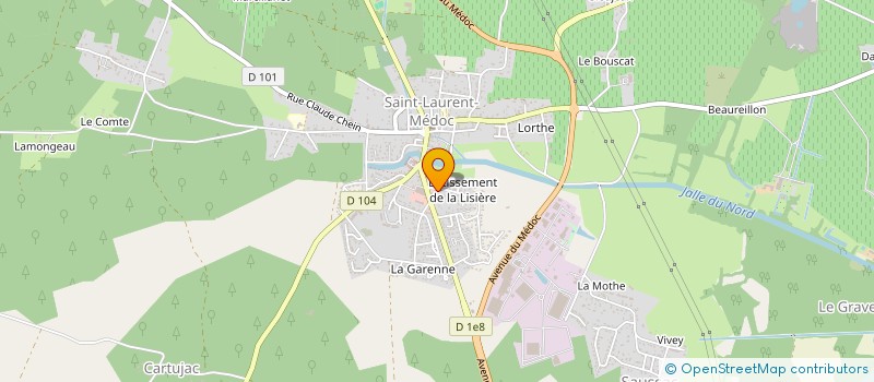 localisation de l'entreprise JEREMY PLOMBERIE SERVICES à SAINT-LAURENT-MEDOC