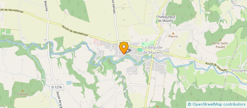 localisation de l'entreprise JERETRIS  LA BEGUDE-DE-MAZENC