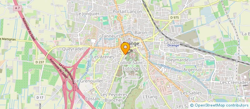 localisation de l'entreprise JEREV  ORANGE