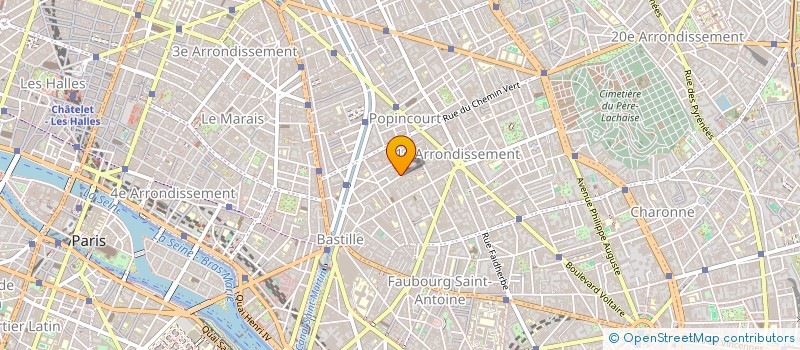 localisation de l'entreprise JERF SARL à PARIS