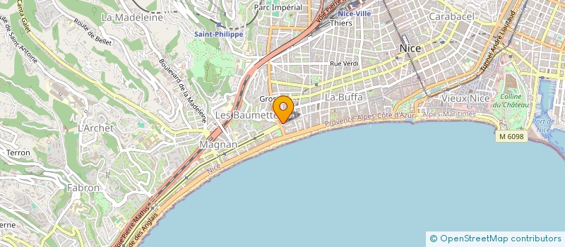 localisation de l'entreprise JERFAB à NICE