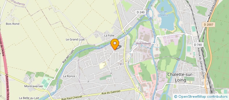 localisation de l'entreprise JERGER DANIEL SARL à CHALETTE-SUR-LOING