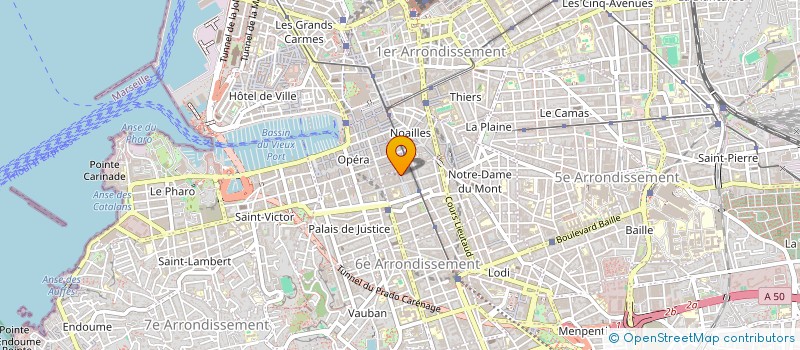 localisation de l'entreprise JERGOT à MARSEILLE