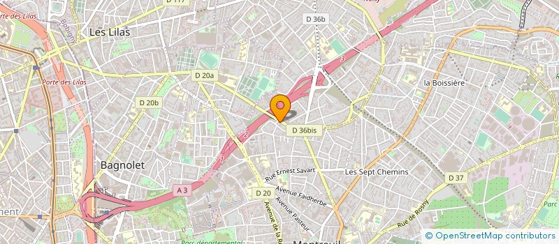 localisation de l'entreprise JERI A ET JERI M à MONTREUIL