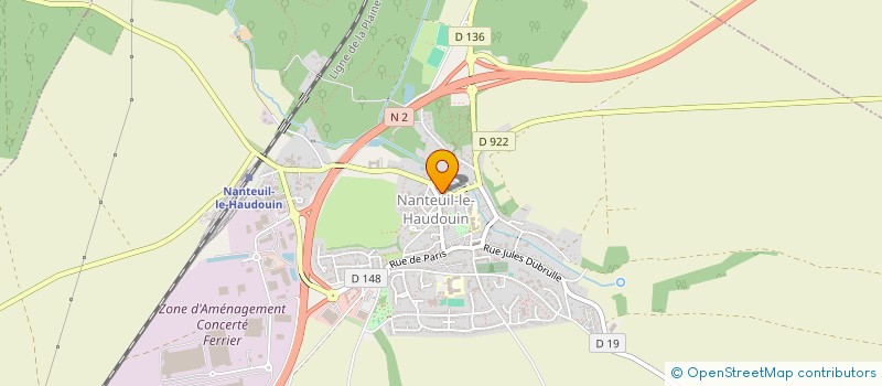 localisation de l'entreprise JERIANE  NANTEUIL-LE-HAUDOUIN