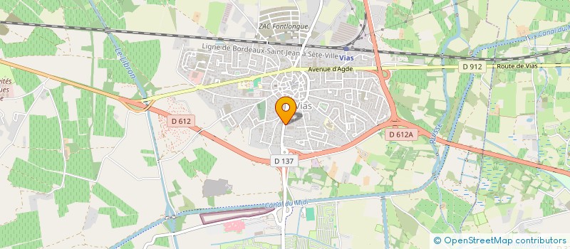 localisation de l'entreprise JERINA à VIAS