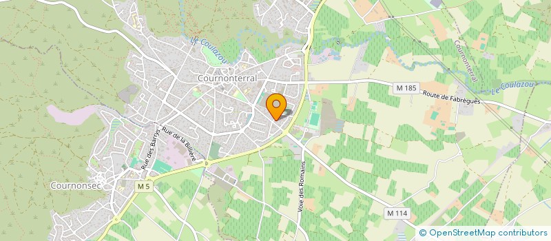 localisation de l'entreprise JERISA  COURNONTERRAL