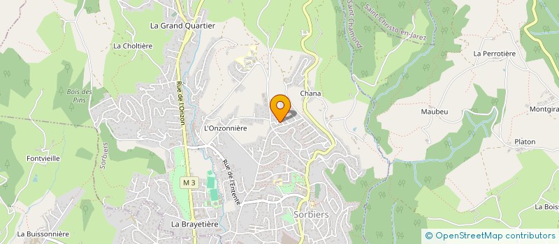 localisation de l'entreprise JERMAIN  SORBIERS