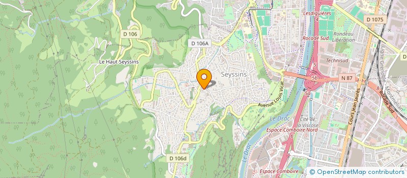 localisation de l'entreprise JERMAT 9 à SEYSSINS