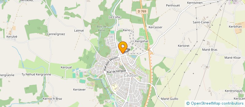 localisation de l'entreprise JERNAT à CAUDAN