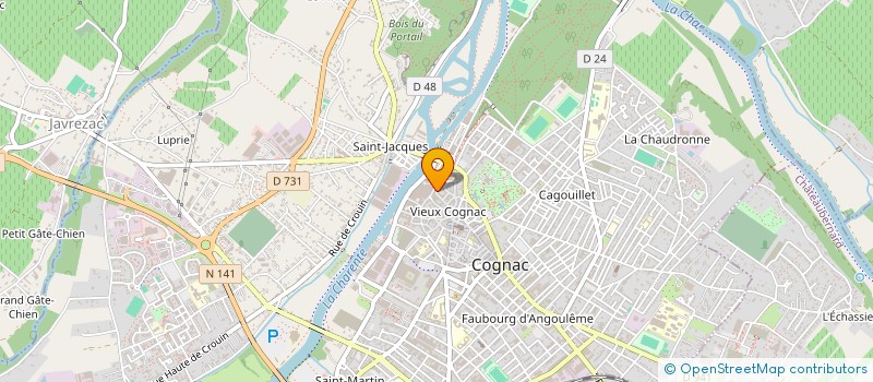 localisation de l'entreprise JERNICO à COGNAC