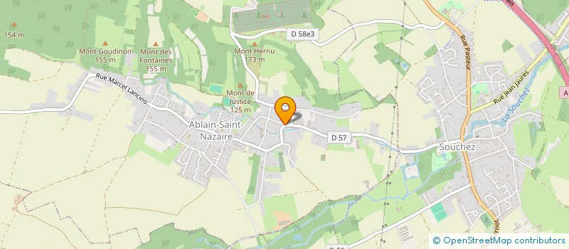 localisation de l'entreprise JERO  ABLAIN-SAINT-NAZAIRE