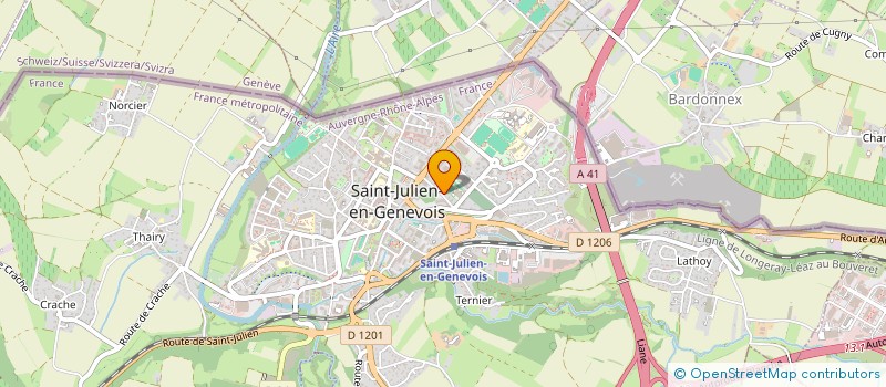 localisation de l'entreprise JERODI  SAINT-JULIEN-EN-GENEVOIS