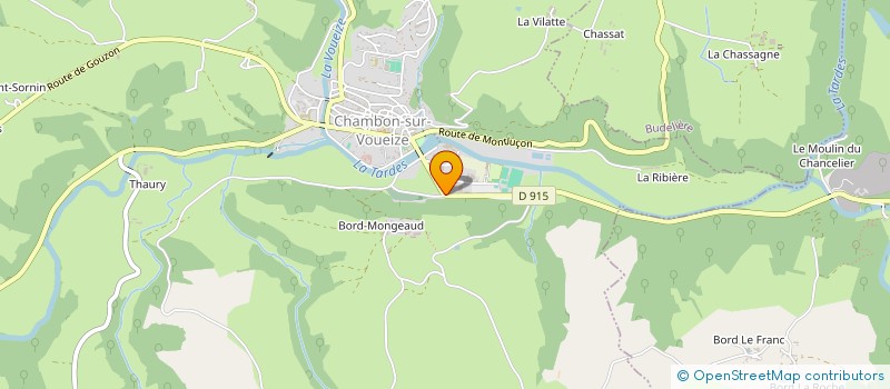 localisation de l'entreprise JEROJOU  CHAMBON-SUR-VOUEIZE