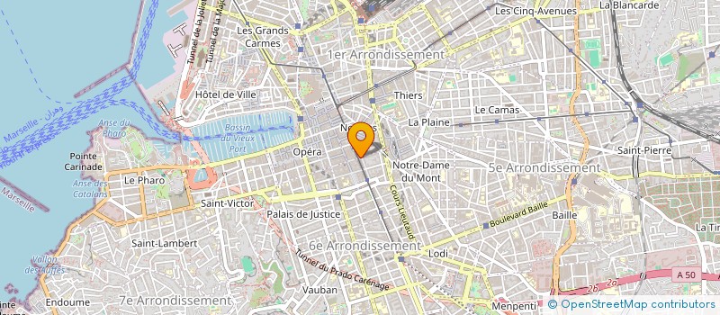 localisation de l'entreprise JEROME à MARSEILLE 1