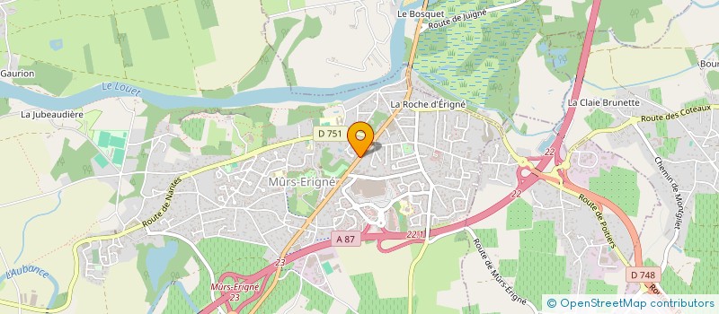 localisation de l'entreprise JEROME AUBIN  MURS-ERIGNE