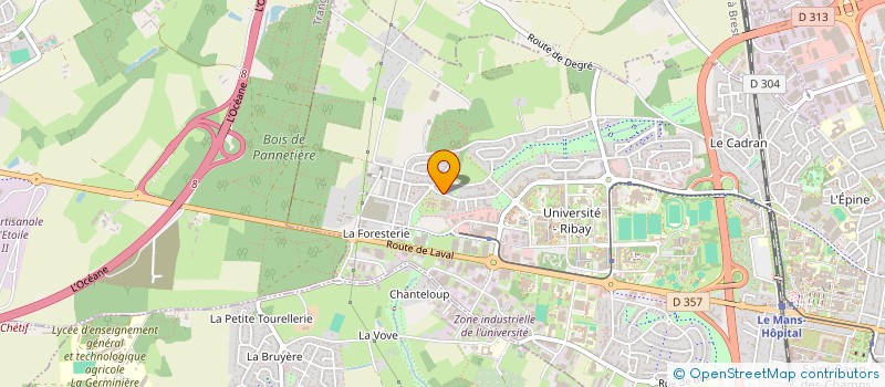 localisation de l'entreprise JEROME BRUNET  LE MANS