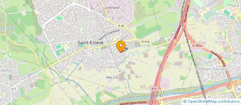 localisation de l'entreprise JEROME CARRELAGE 66  SAINT-ESTEVE