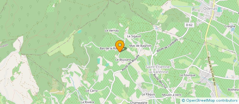 localisation de l'entreprise JEROME CARRET à SAINT-ETIENNE-LA-VARENNE