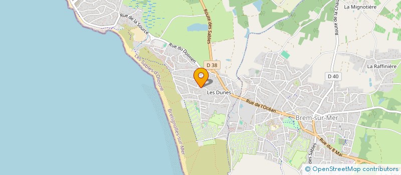 localisation de l'entreprise JEROME DUGAST  BRETIGNOLLES-SUR-MER