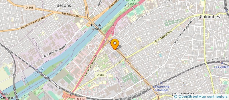 localisation de l'entreprise JEROME FRANTZ TRANSPORT  COLOMBES