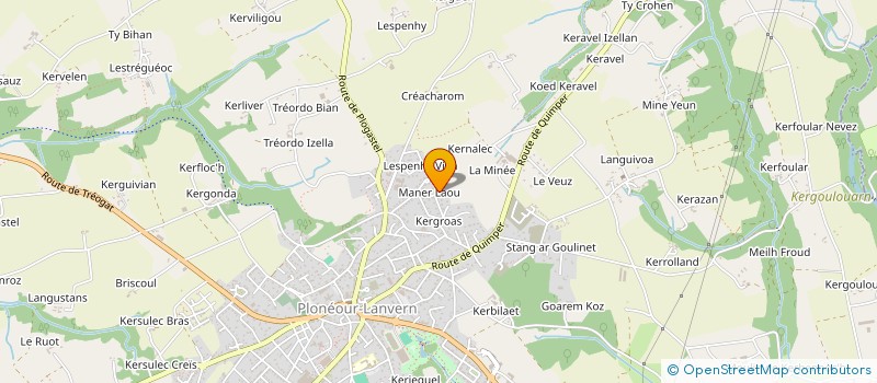 localisation de l'entreprise JEROME GAUZENCE  PLONEOUR-LANVERN