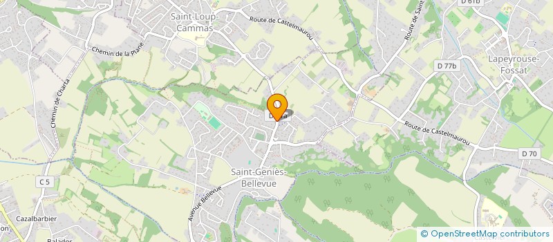 localisation de l'entreprise JEROME JARDINS  SAINT-GENIES-BELLEVUE