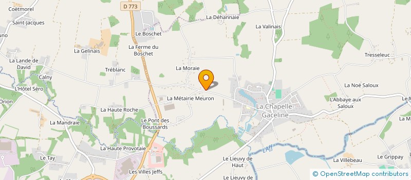 localisation de l'entreprise JEROME LAVOCAT CARRELAGE  LA GACILLY