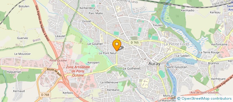 localisation de l'entreprise JEROME LEDROLE à AURAY