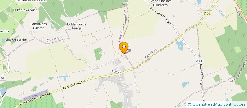 localisation de l'entreprise JEROME MARCADET ET FILS  LE CONTROIS-EN-SOLOGNE