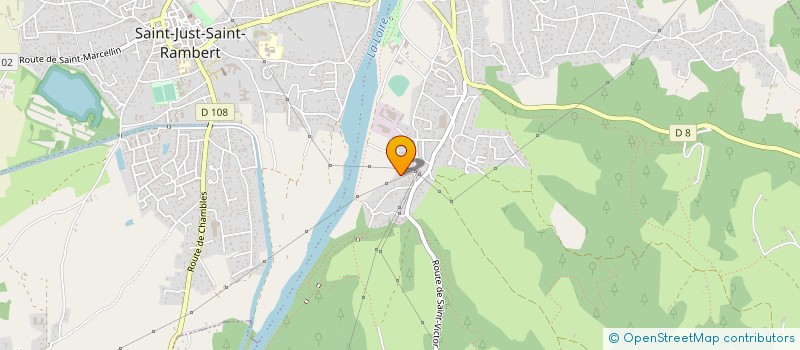 localisation de l'entreprise JEROME - ROUSSEL  SAINT-JUST-SAINT-RAMBERT
