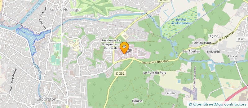 localisation de l'entreprise JEROME ROUX  CAPBRETON