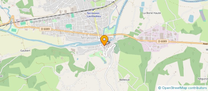 localisation de l'entreprise JEROME VIVIER COIFFURE à TERRASSON-LAVILLEDIEU