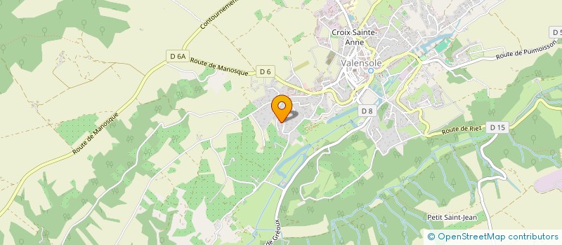localisation de l'entreprise JERRY à VALENSOLE
