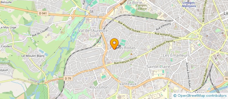 localisation de l'entreprise JERSA à LIMOGES